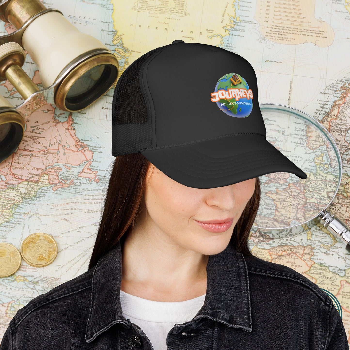 Journeys Official Logo Trucker Hat – Holmes Away From Home Travel Channel