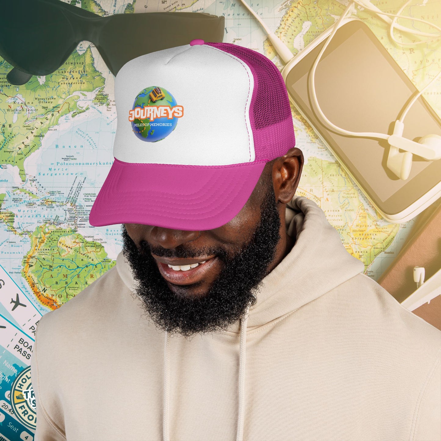 Journeys Official Logo Trucker Hat – Holmes Away From Home Travel Channel