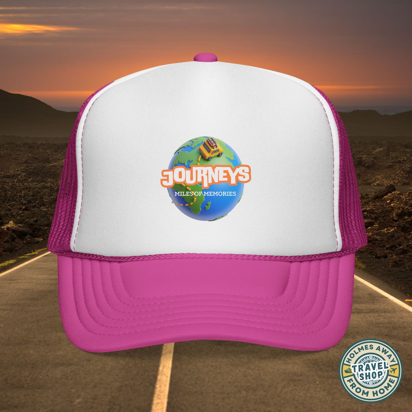 Journeys Official Logo Trucker Hat – Holmes Away From Home Travel Channel
