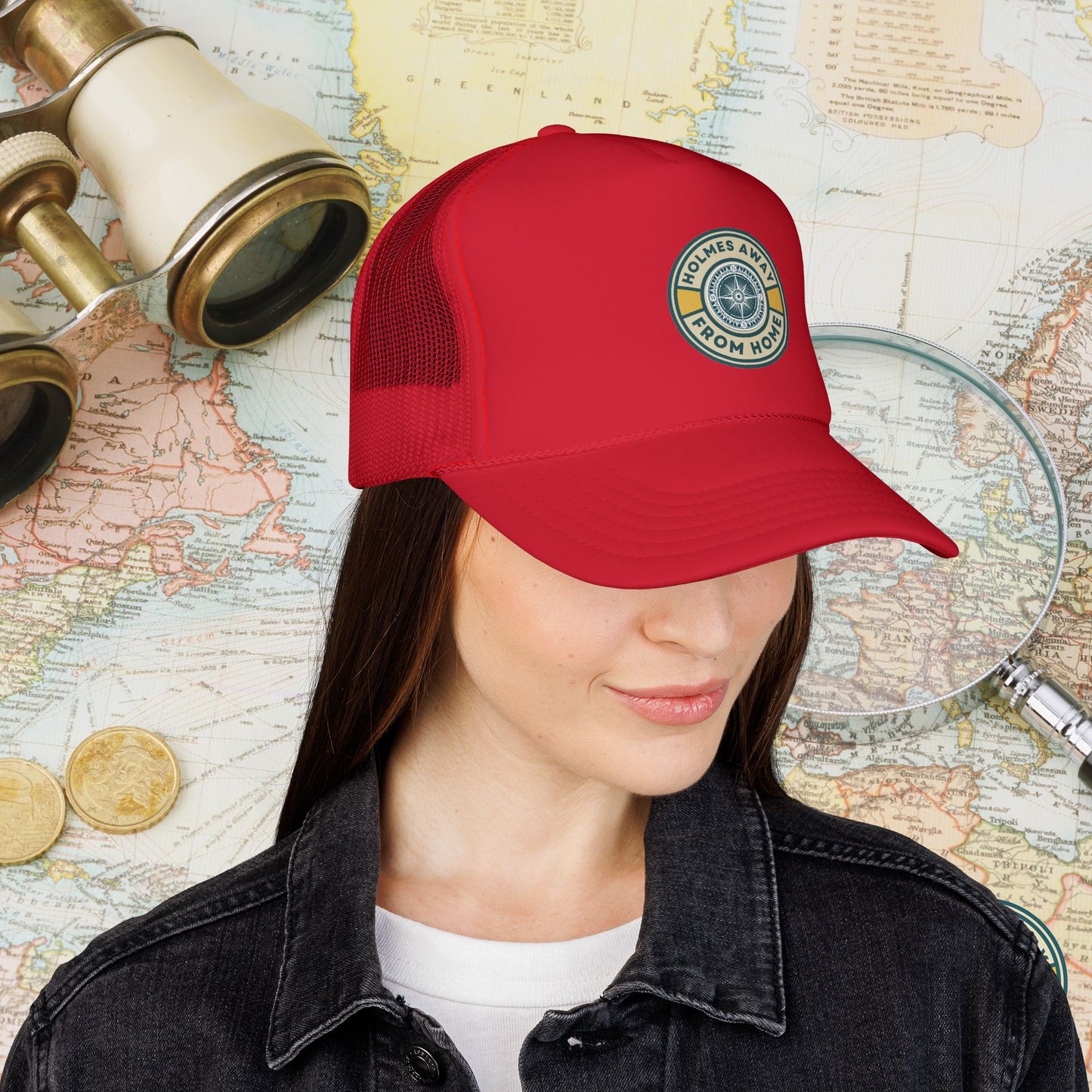 Holmes Away From Home Official Logo Trucker Hat