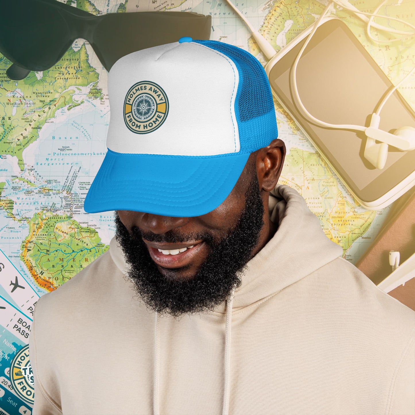 Holmes Away From Home Official Logo Trucker Hat