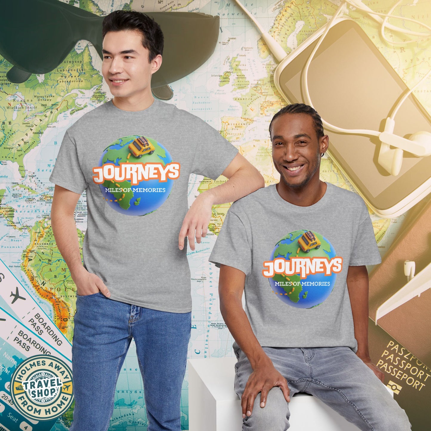 “Journeys” Official Series Logo Tee – Holmes Away From Home Travel Channel