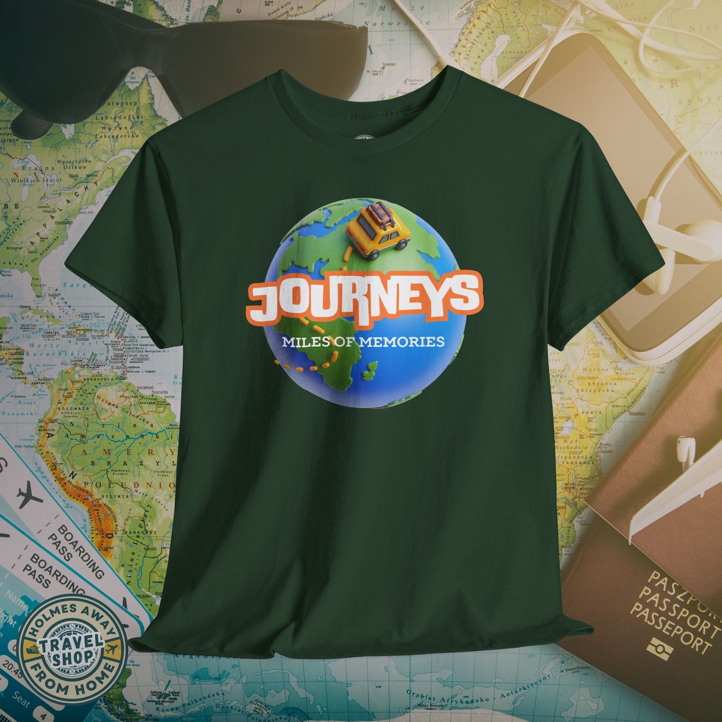 “Journeys” Official Series Logo Tee – Holmes Away From Home Travel Channel