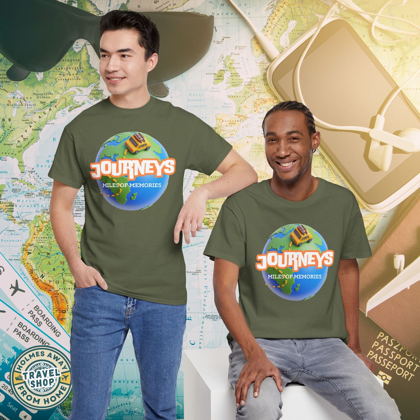 “Journeys” Official Series Logo Tee – Holmes Away From Home Travel Channel