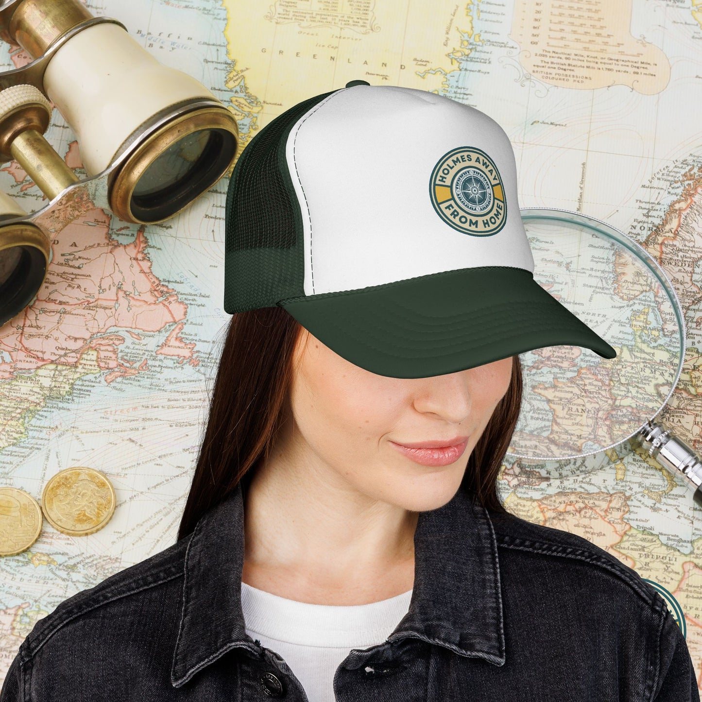 Holmes Away From Home Official Logo Trucker Hat