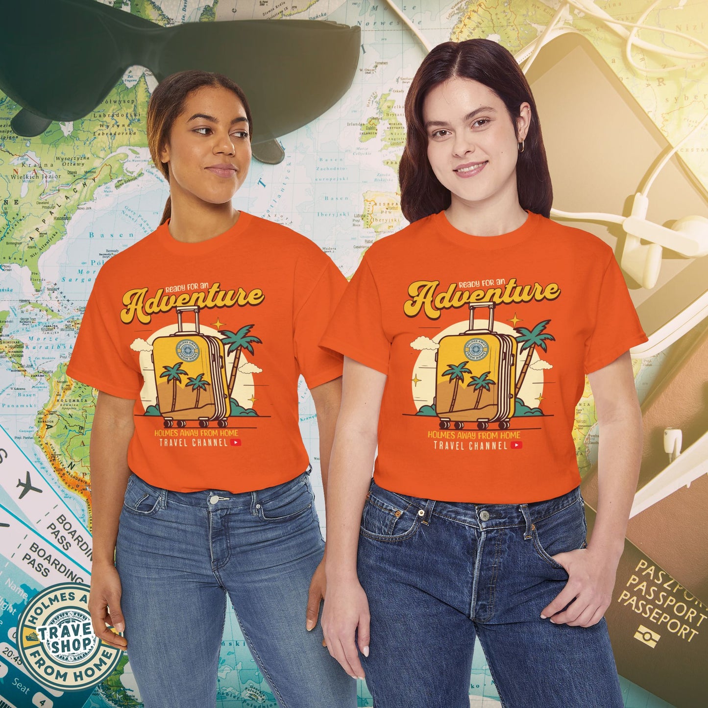 Holmes Away From Home “Adventure” Travel Tee – Official Channel Merchandise