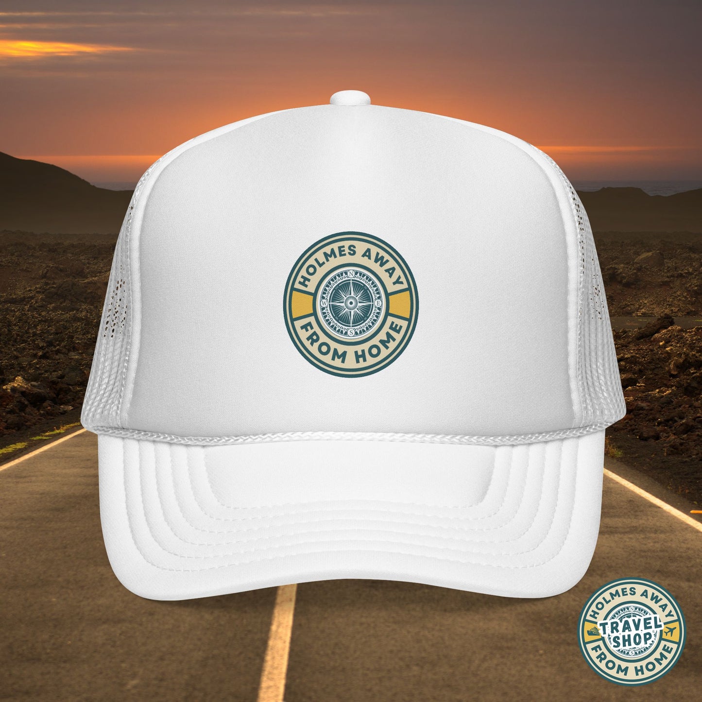 Holmes Away From Home Official Logo Trucker Hat