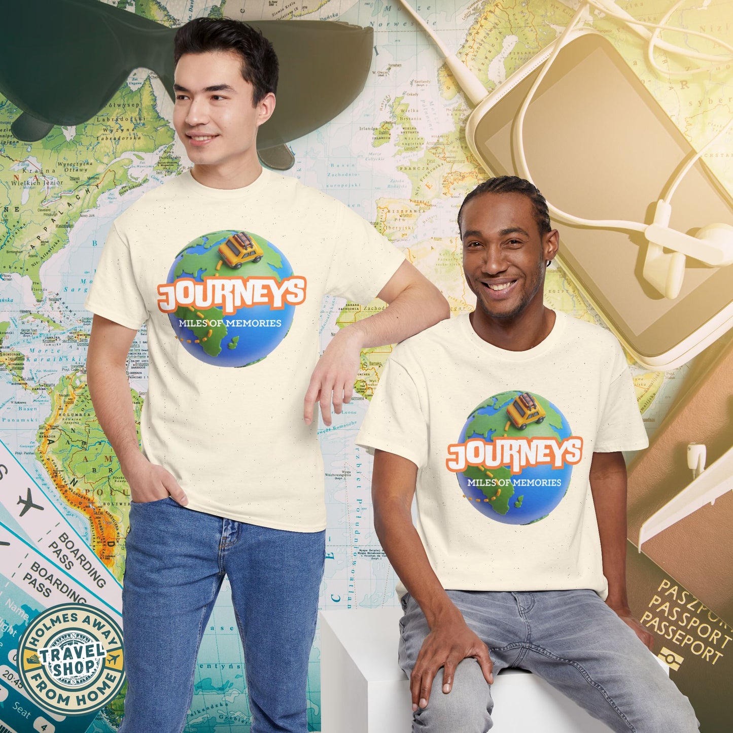 “Journeys” Official Series Logo Tee – Holmes Away From Home Travel Channel