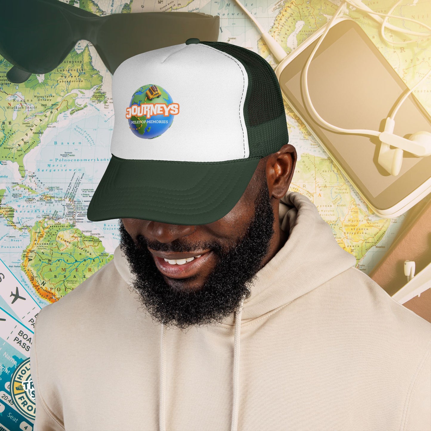 Journeys Official Logo Trucker Hat – Holmes Away From Home Travel Channel