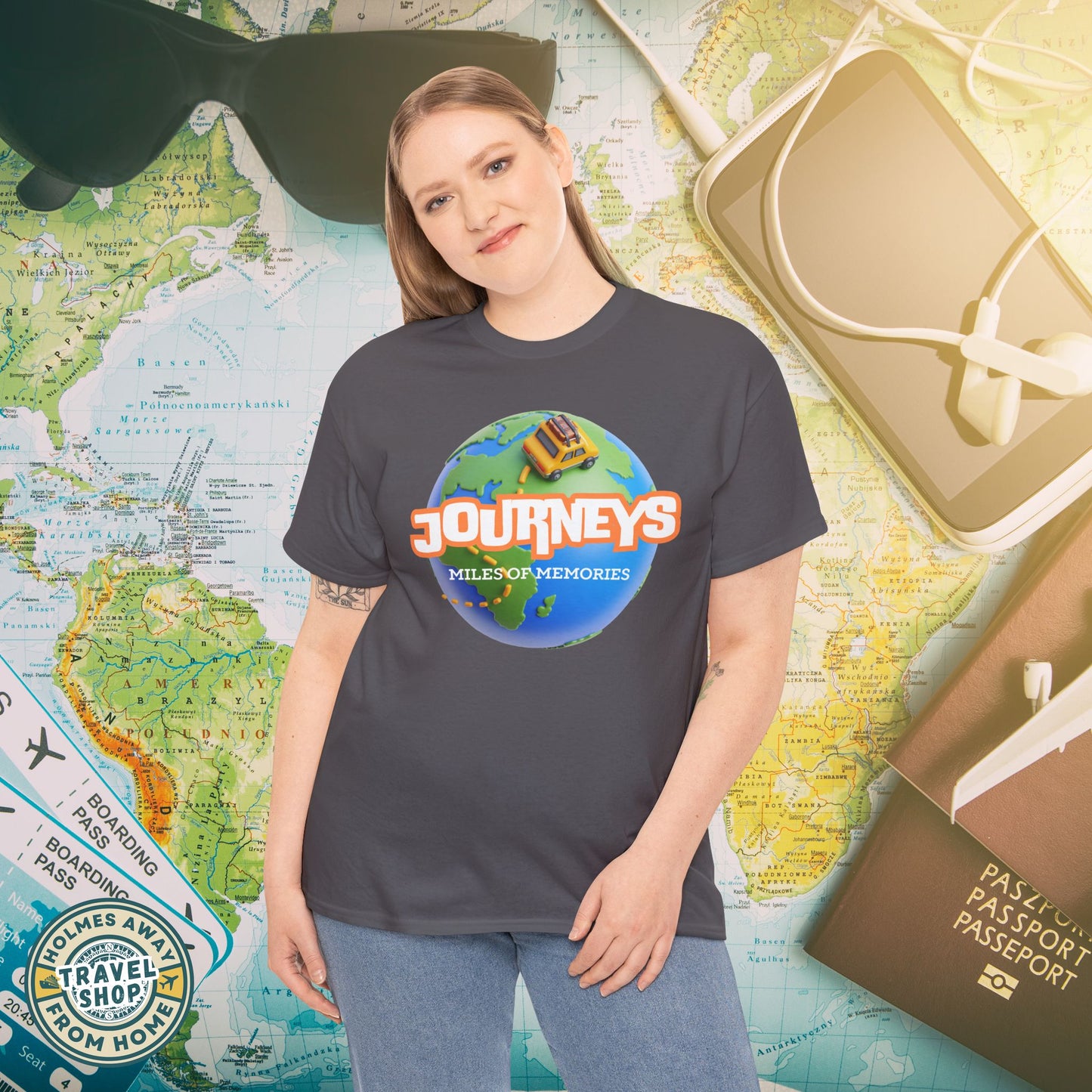 “Journeys” Official Series Logo Tee – Holmes Away From Home Travel Channel