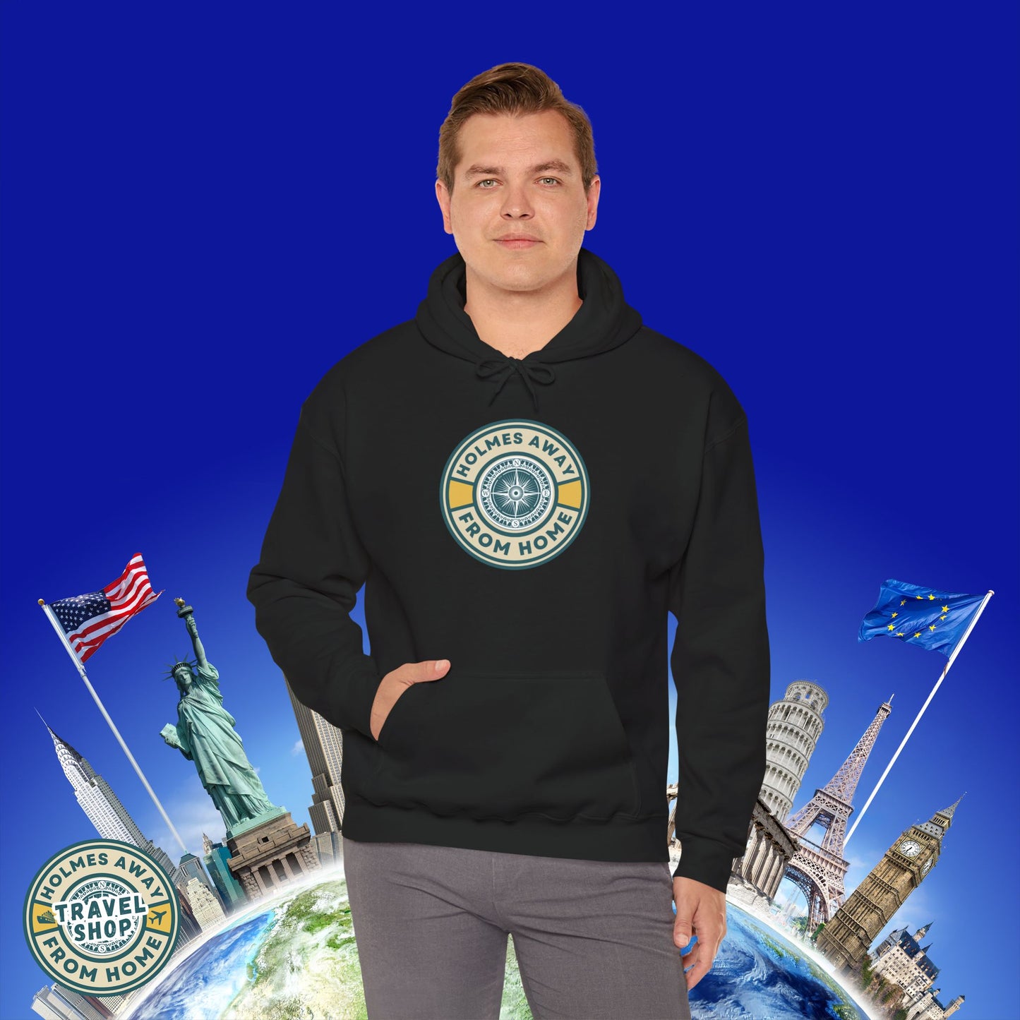 Holmes Away From Home Travel Hoodie