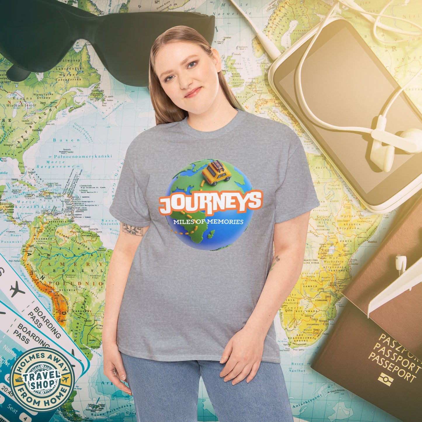 “Journeys” Official Series Logo Tee – Holmes Away From Home Travel Channel
