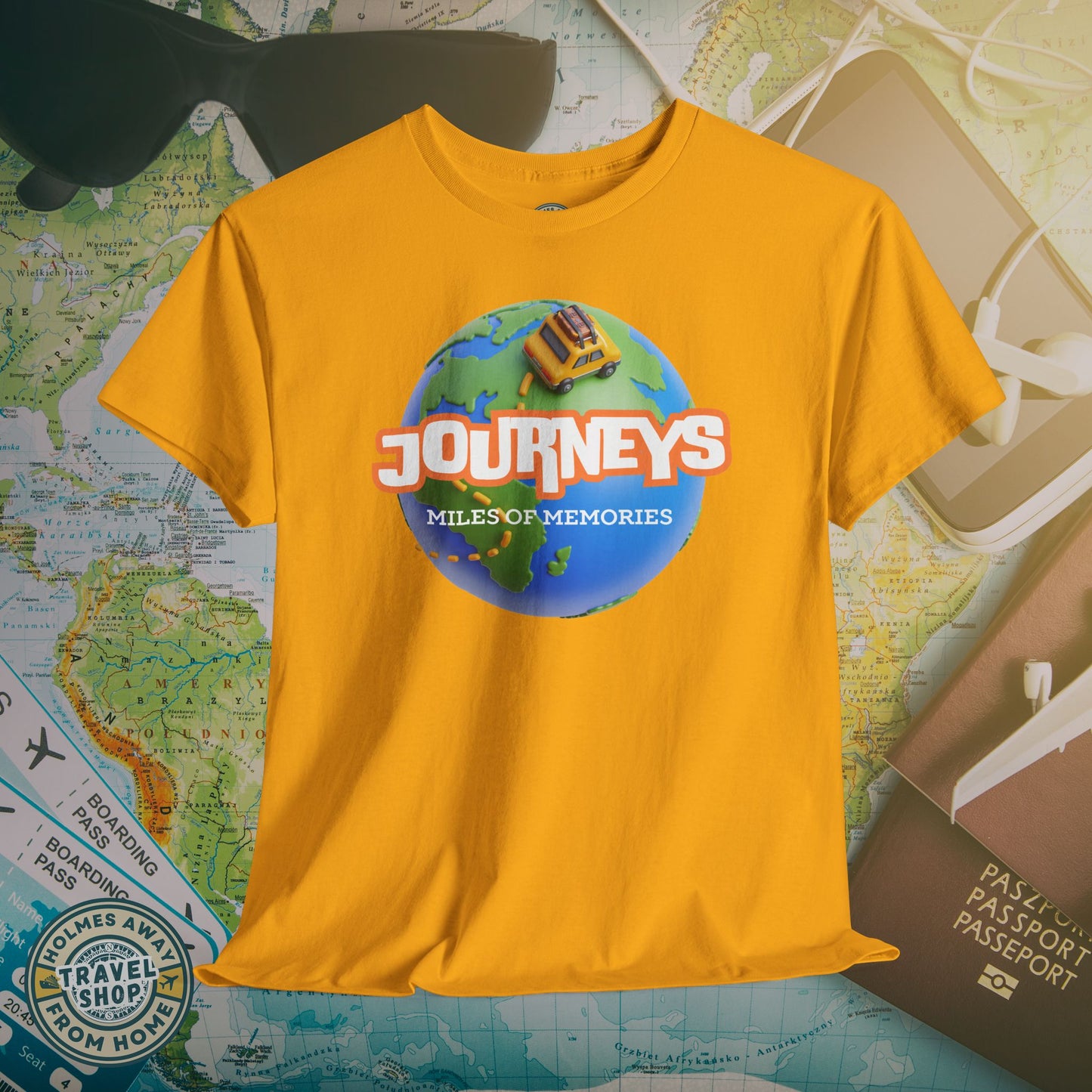 “Journeys” Official Series Logo Tee – Holmes Away From Home Travel Channel