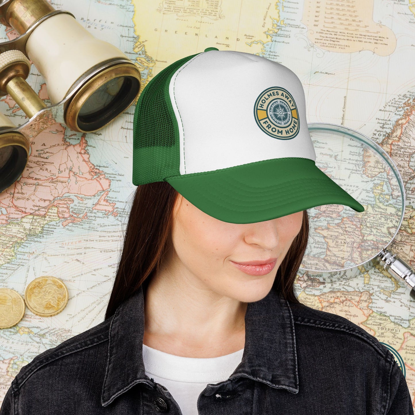 Holmes Away From Home Official Logo Trucker Hat