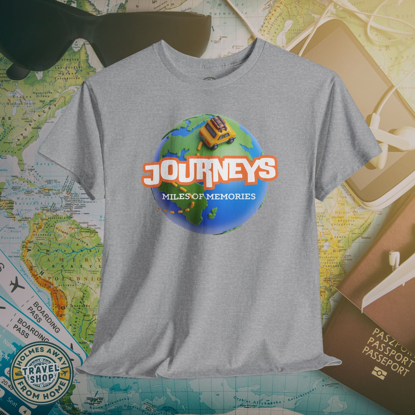 “Journeys” Official Series Logo Tee – Holmes Away From Home Travel Channel
