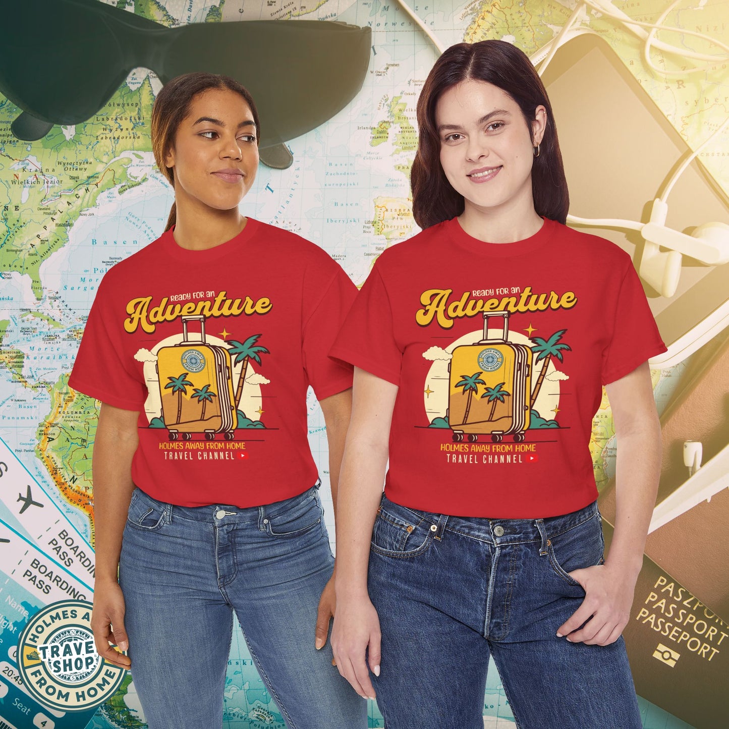 Holmes Away From Home “Adventure” Travel Tee – Official Channel Merchandise