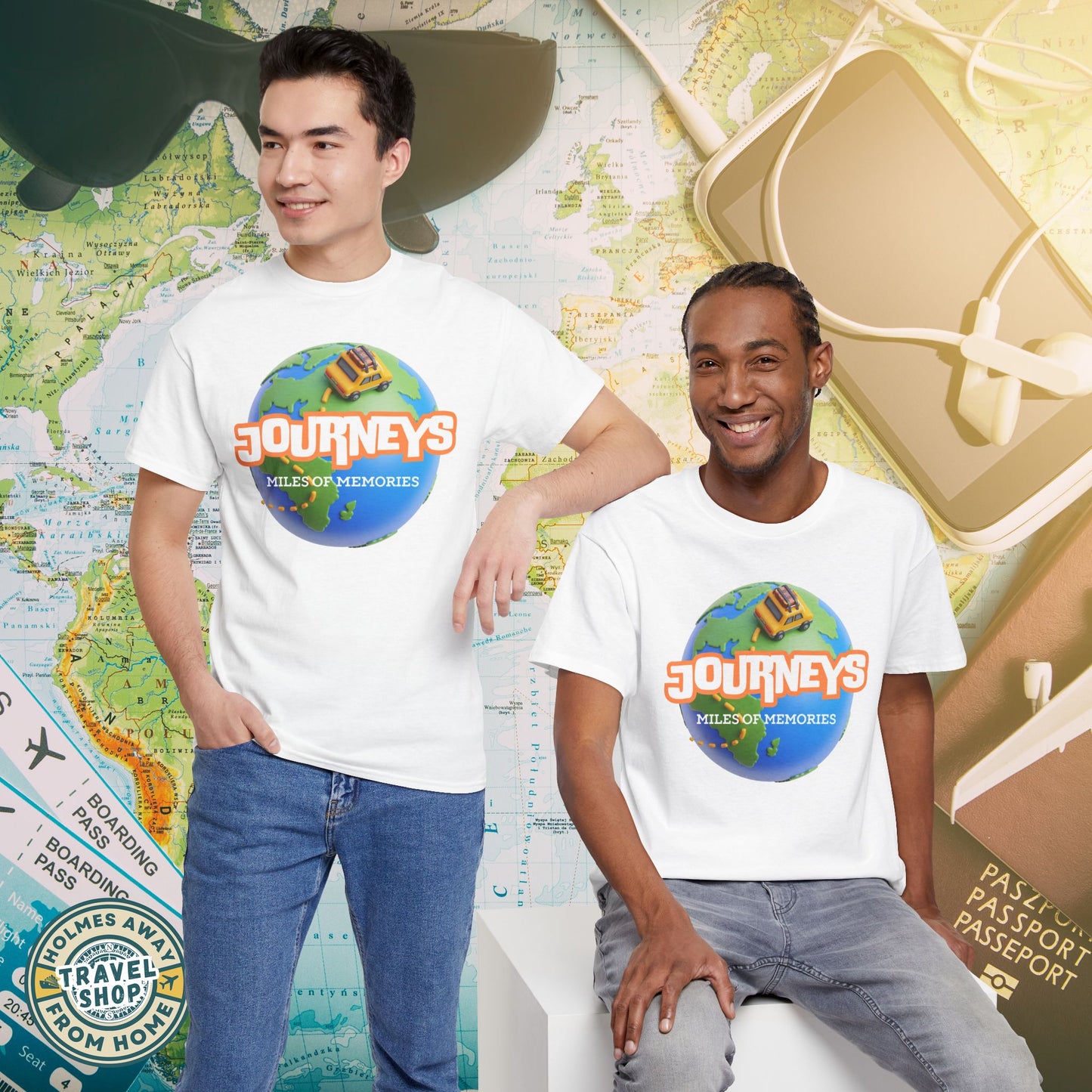 “Journeys” Official Series Logo Tee – Holmes Away From Home Travel Channel