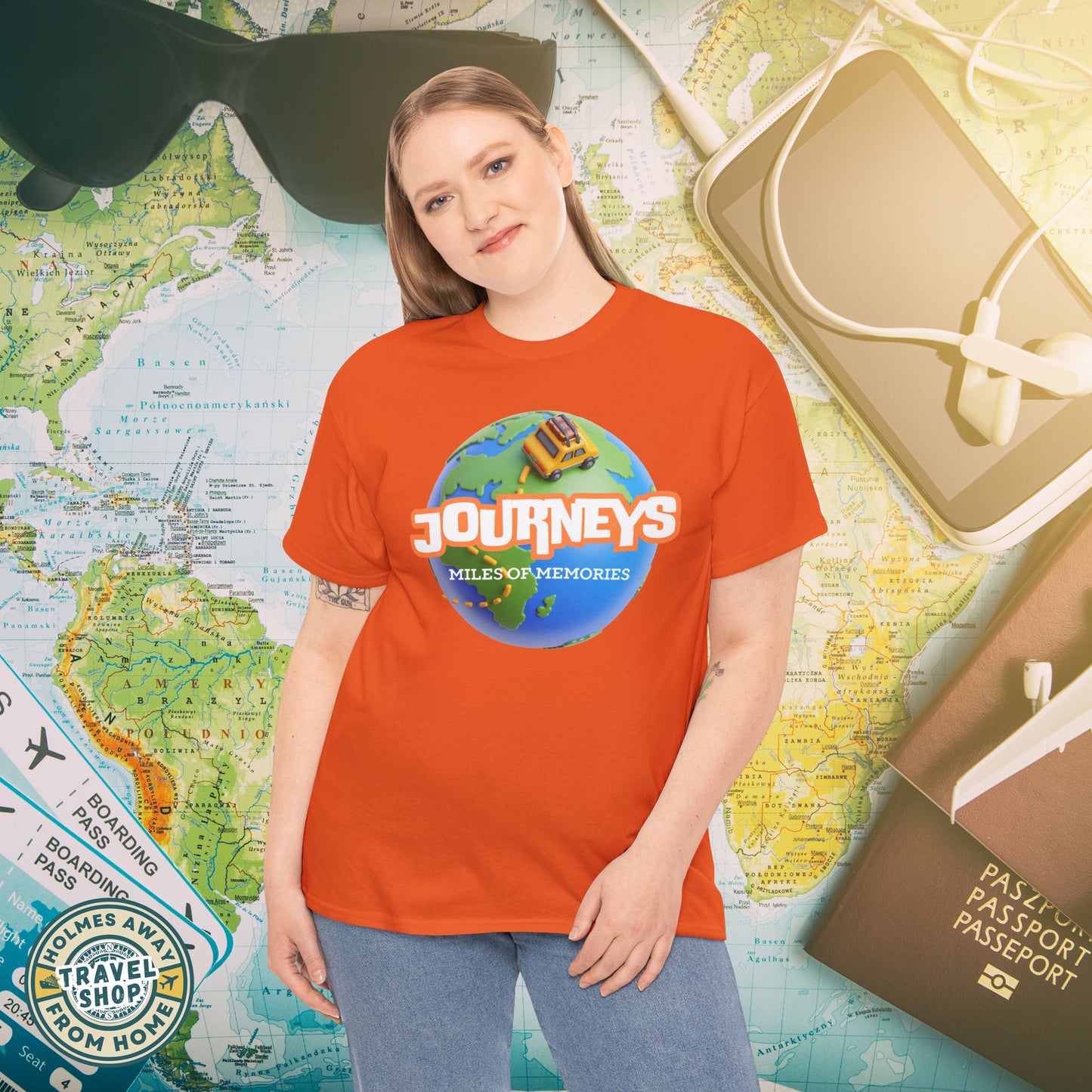 “Journeys” Official Series Logo Tee – Holmes Away From Home Travel Channel