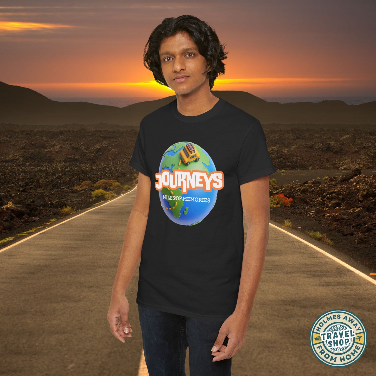 “Journeys” Official Series Logo Tee – Holmes Away From Home Travel Channel