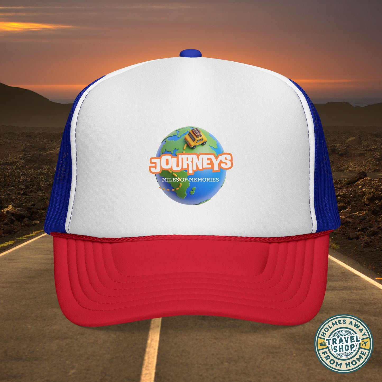 Journeys Official Logo Trucker Hat – Holmes Away From Home Travel Channel