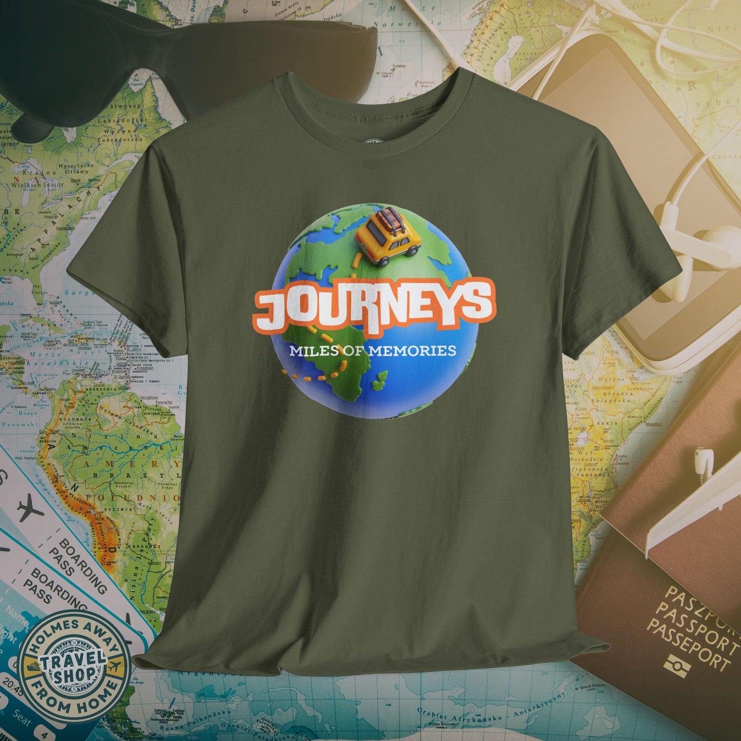 “Journeys” Official Series Logo Tee – Holmes Away From Home Travel Channel