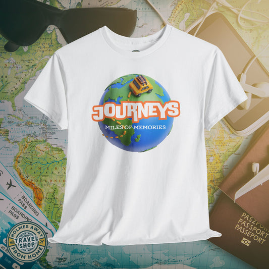 “Journeys” Official Series Logo Tee – Holmes Away From Home Travel Channel