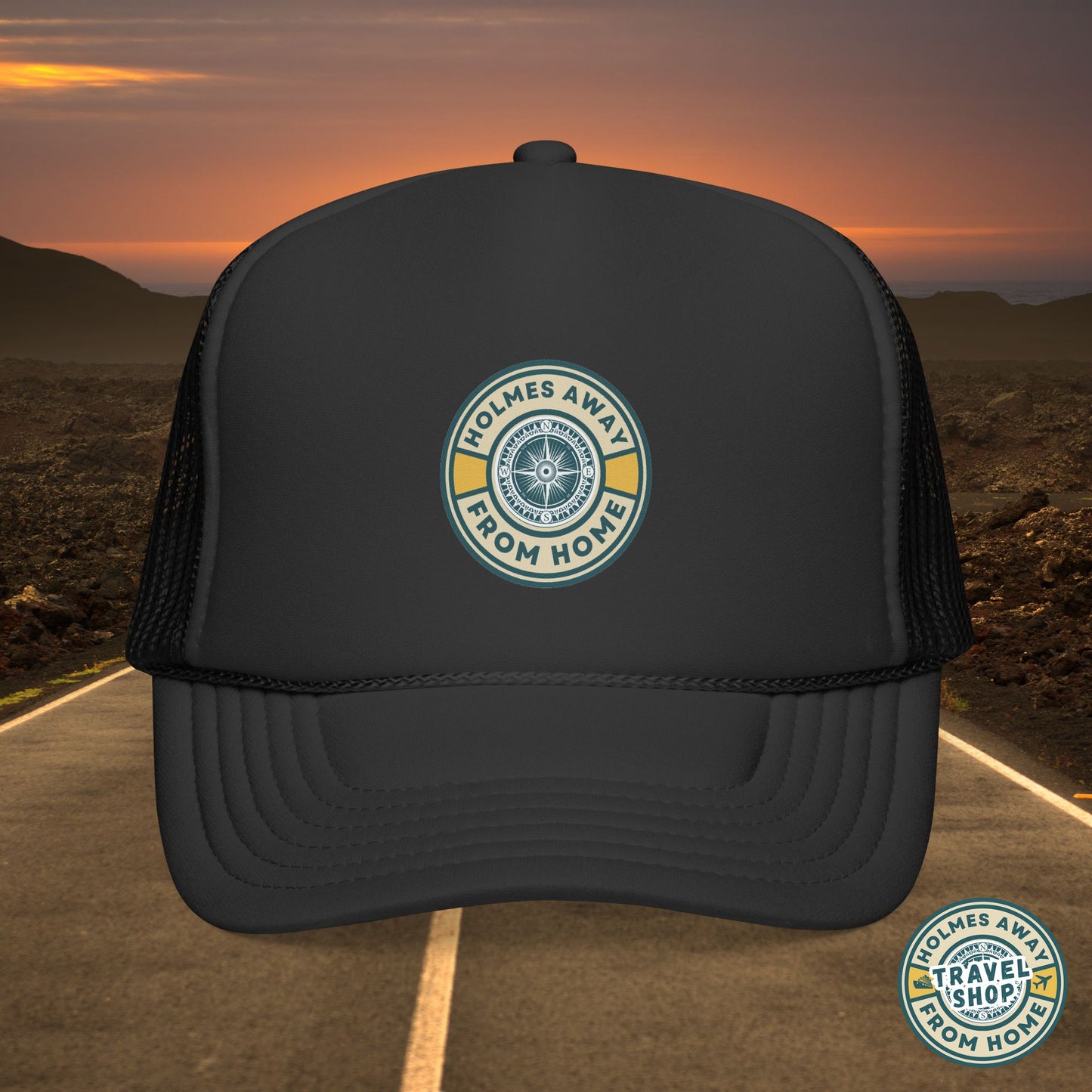 Holmes Away From Home Official Logo Trucker Hat