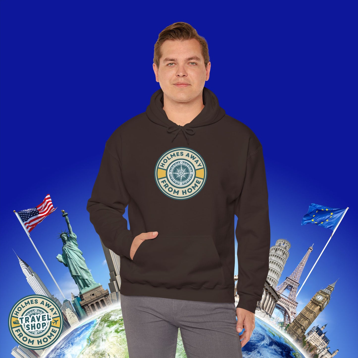 Holmes Away From Home Travel Hoodie