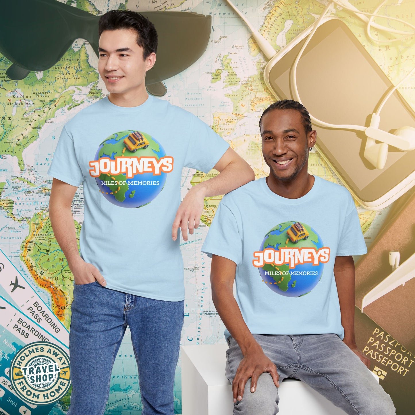“Journeys” Official Series Logo Tee – Holmes Away From Home Travel Channel