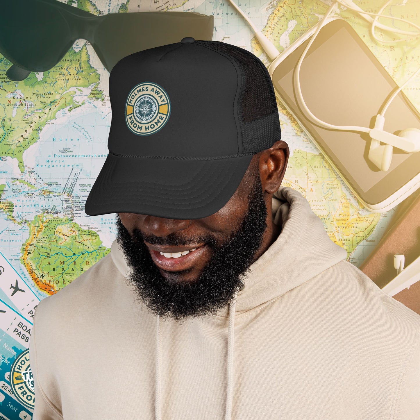 Holmes Away From Home Official Logo Trucker Hat