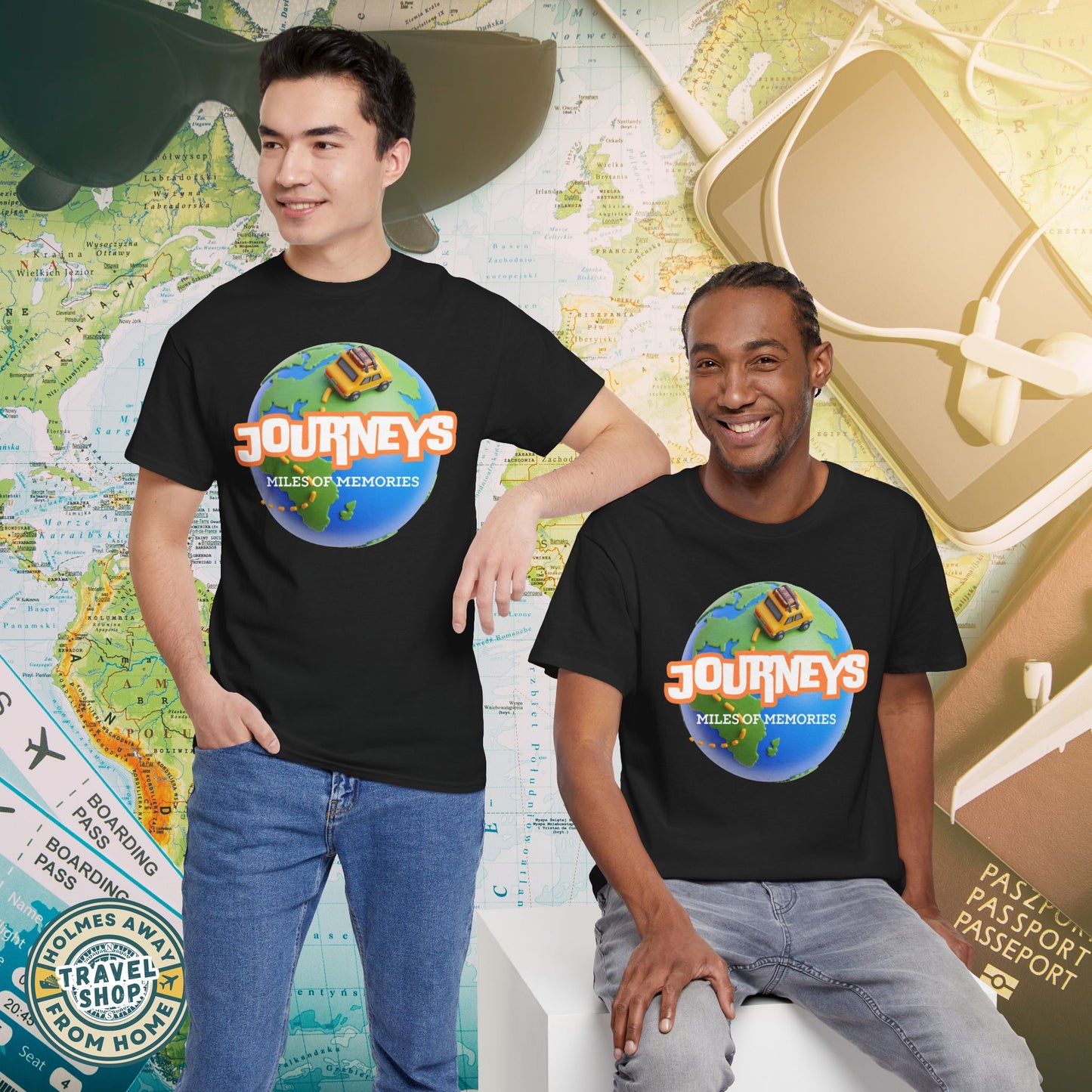“Journeys” Official Series Logo Tee – Holmes Away From Home Travel Channel