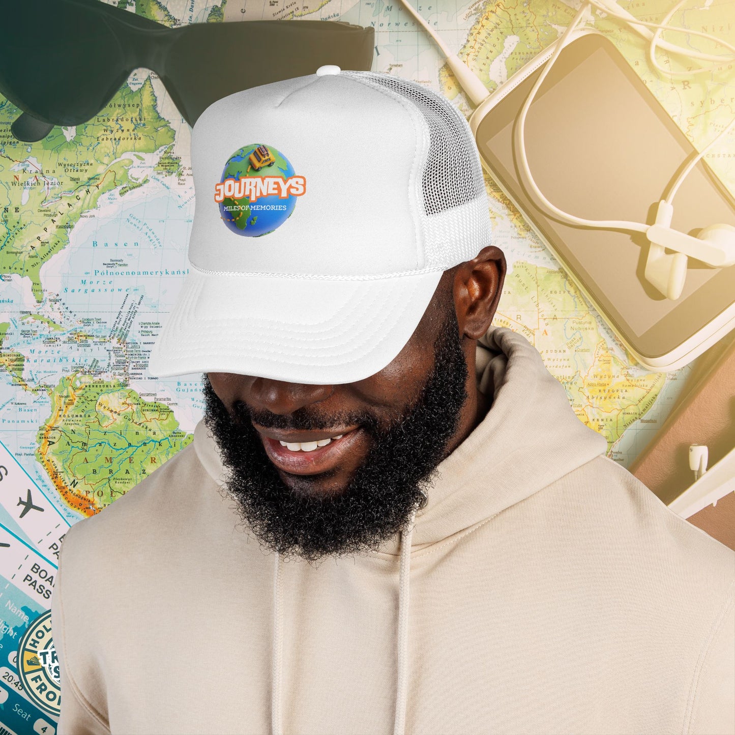 Journeys Official Logo Trucker Hat – Holmes Away From Home Travel Channel