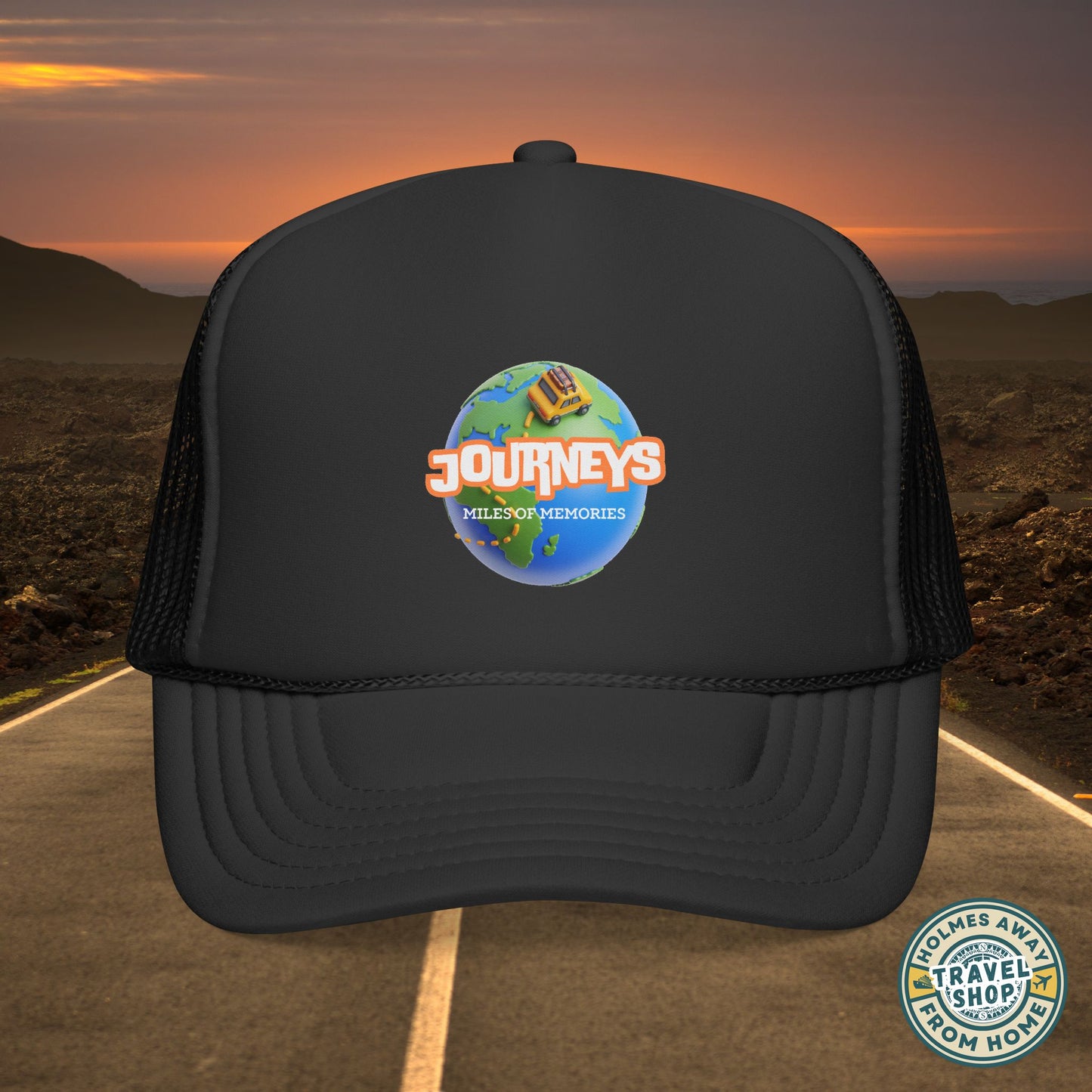 Journeys Official Logo Trucker Hat – Holmes Away From Home Travel Channel