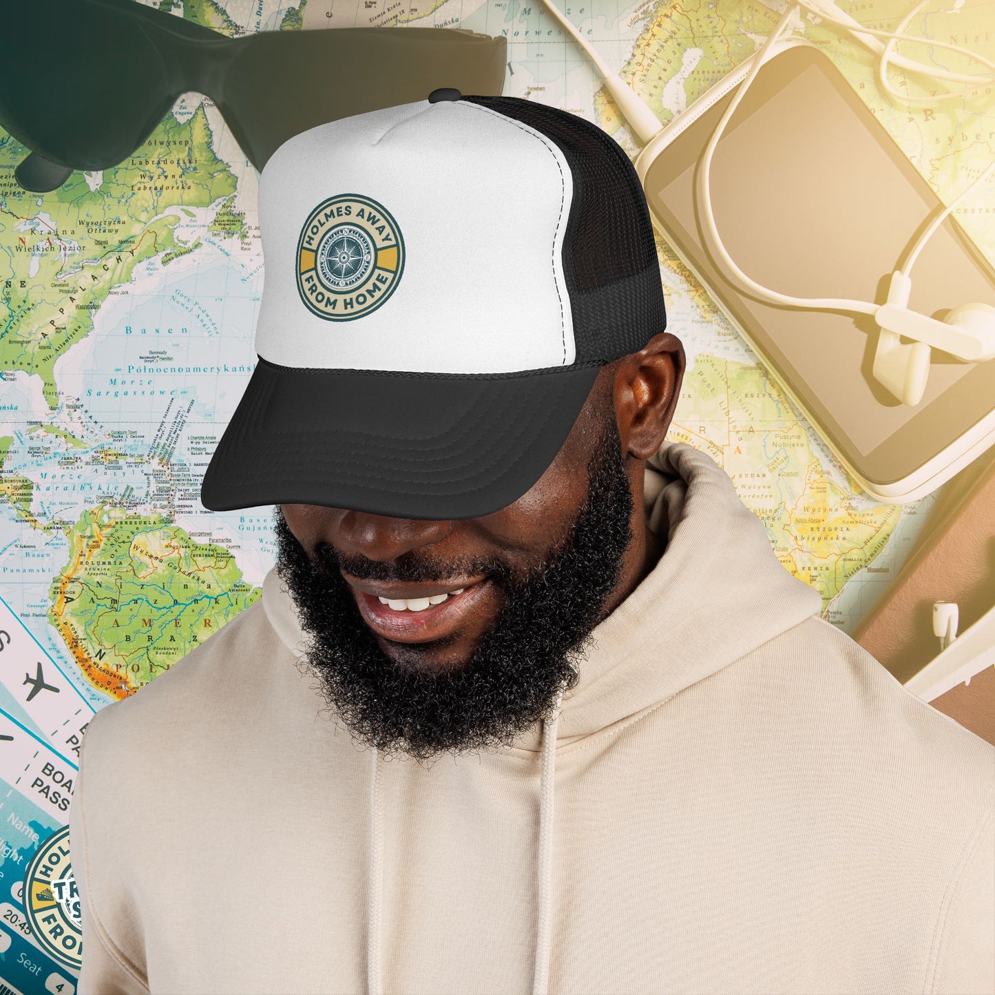 Holmes Away From Home Official Logo Trucker Hat