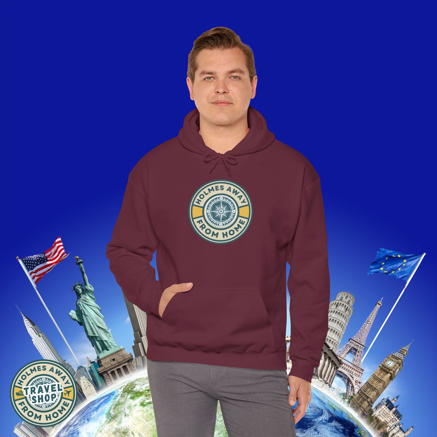 Holmes Away From Home Travel Hoodie