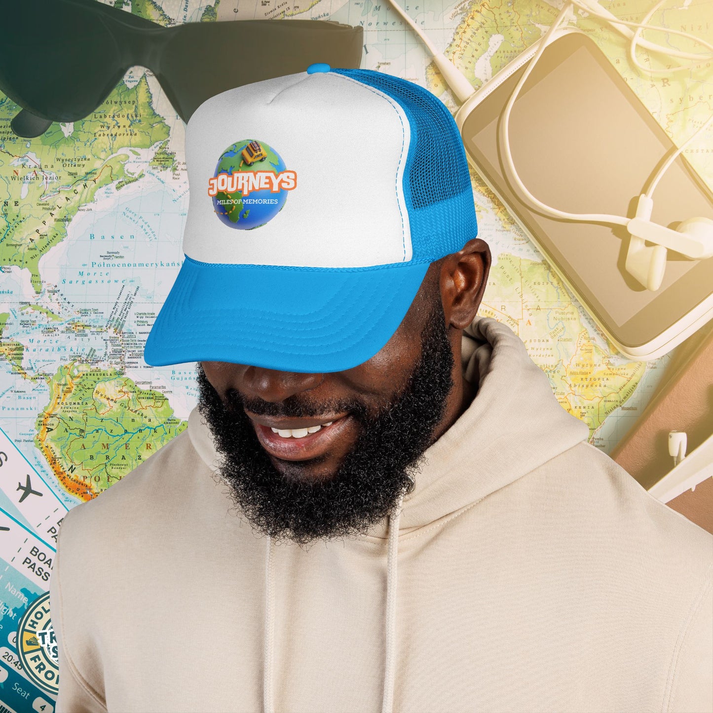 Journeys Official Logo Trucker Hat – Holmes Away From Home Travel Channel