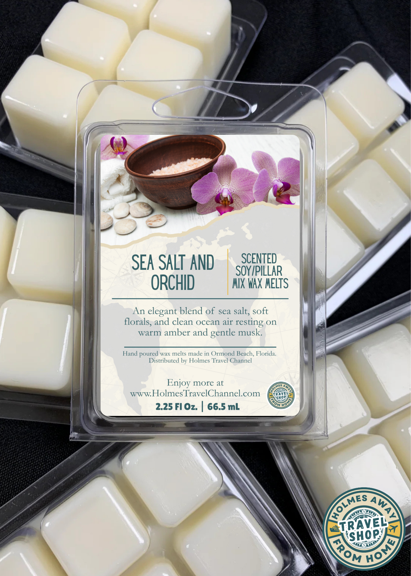 Sea Salt and Orchid Scented Wax Melts
