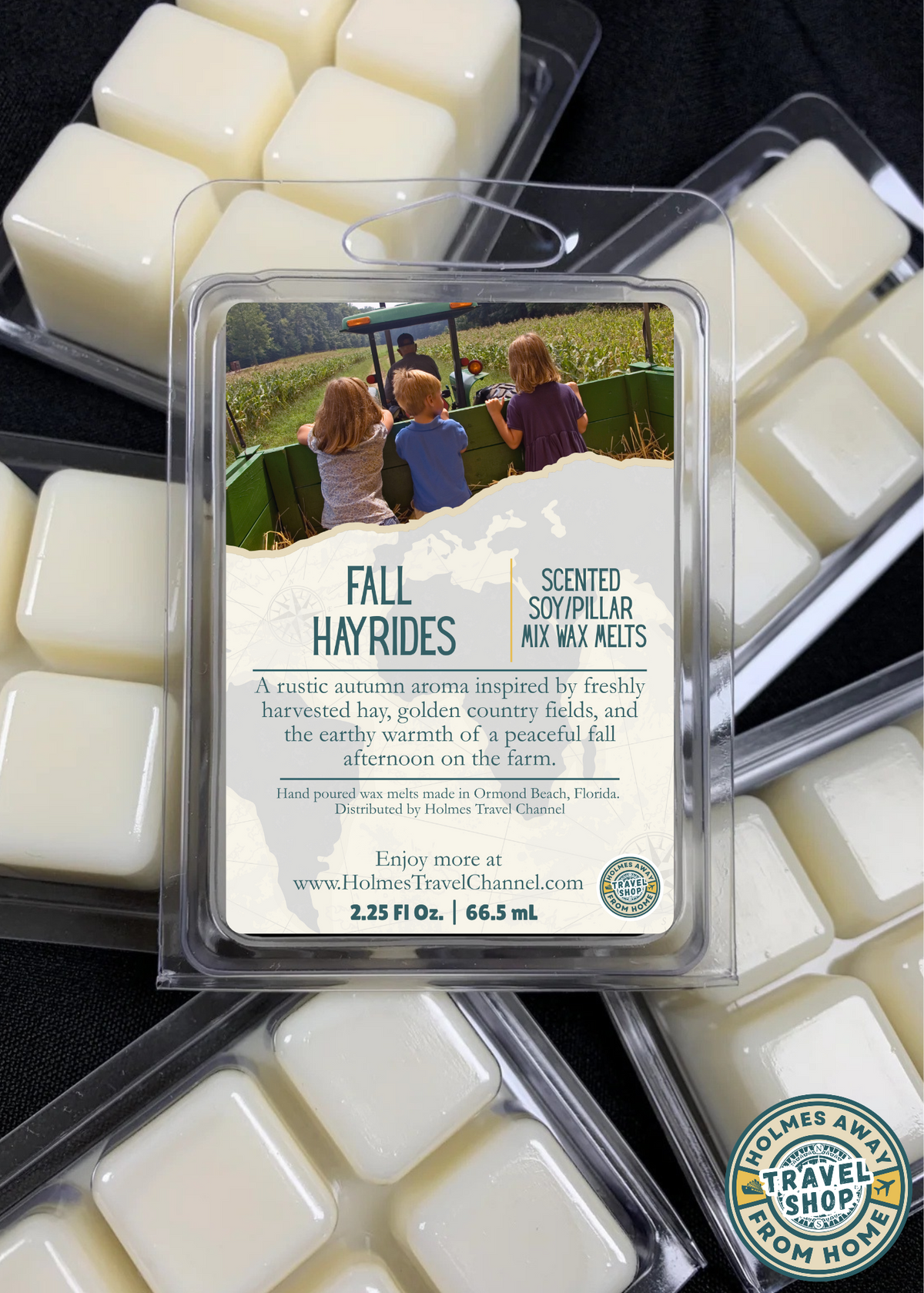 Fall Hayrides scented wax melts by Holmes Away From Home