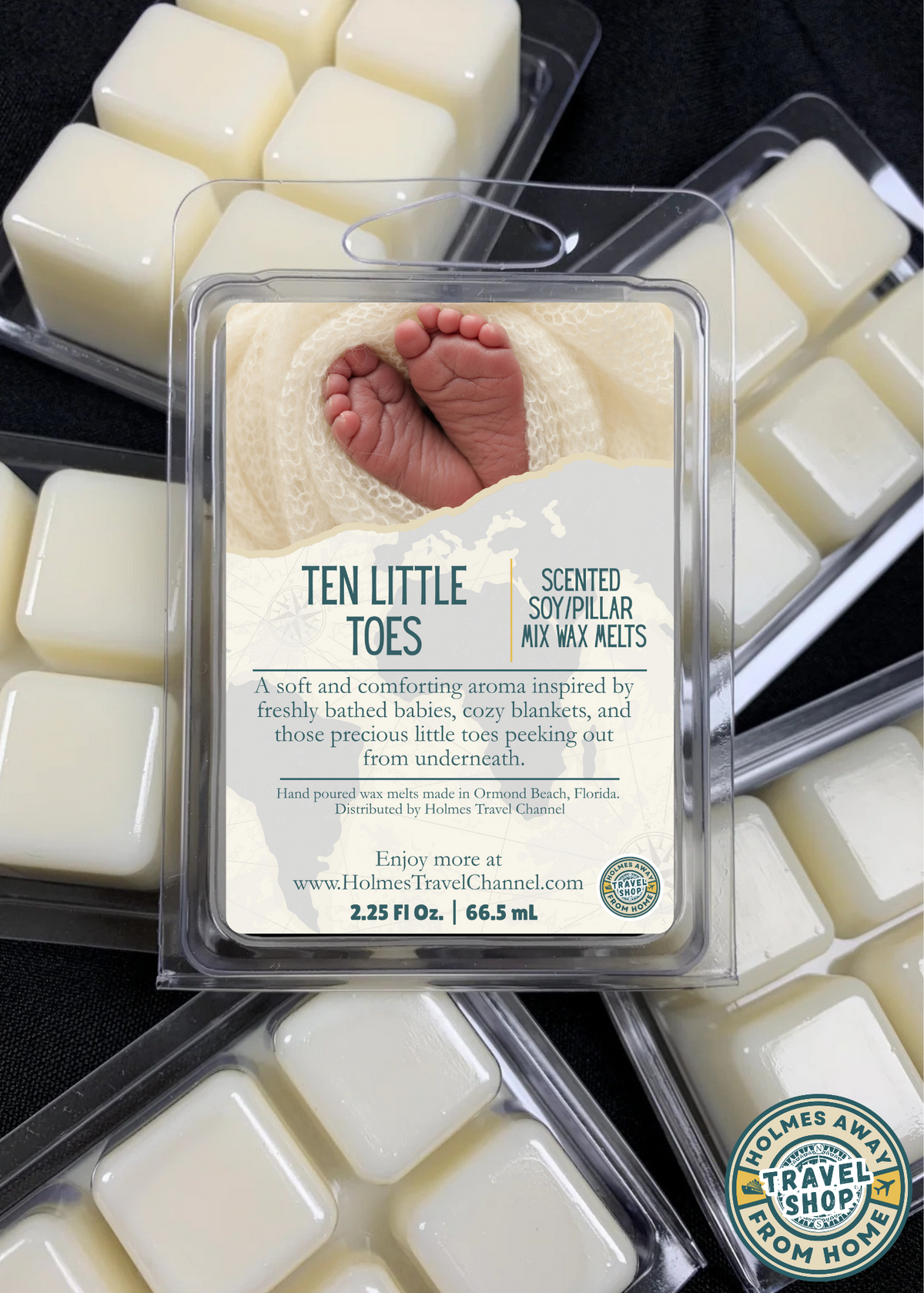 Ten Little Toes scented wax melts by Holmes Away From Home